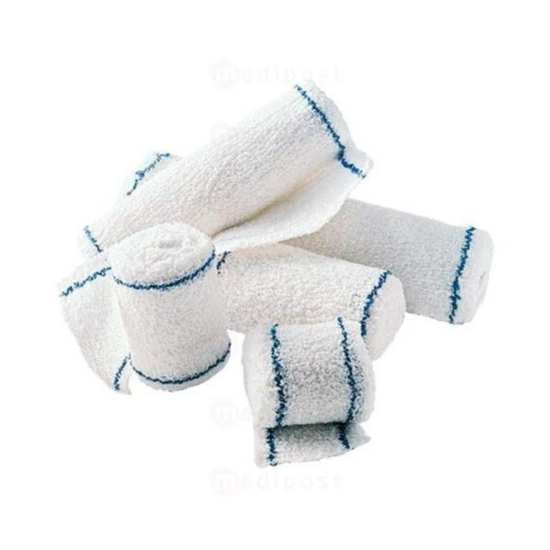 Bande crêpe velpeau Raffin 4m individuelle Bande crêpe velpeau Raffin 4m individuelle