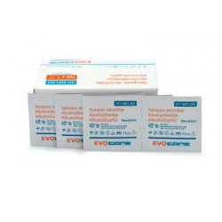 TAMPONS ALCOOLISES EVOCARE 3 x 6 cm - 1X100